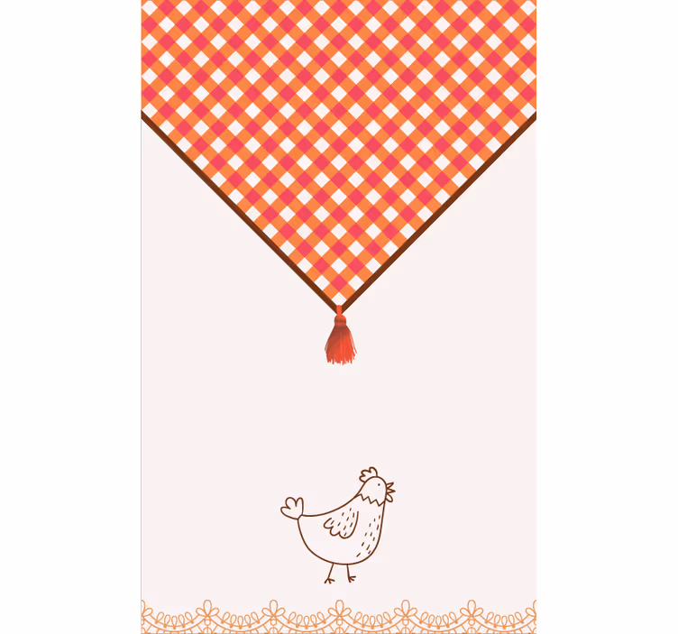 Traditional country style kitchen blind - TenStickers
