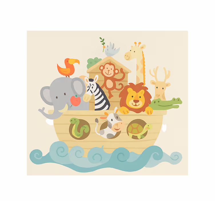 Blind children noah's ark design toys - TenStickers