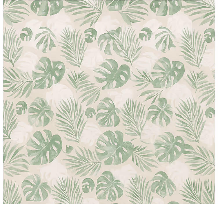 Tropical botanical leaves kitchen roller blind - TenStickers