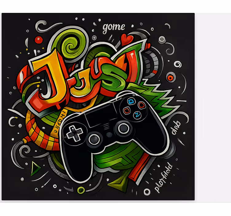 Graffiti just game controller gamer roller blind - TenStickers
