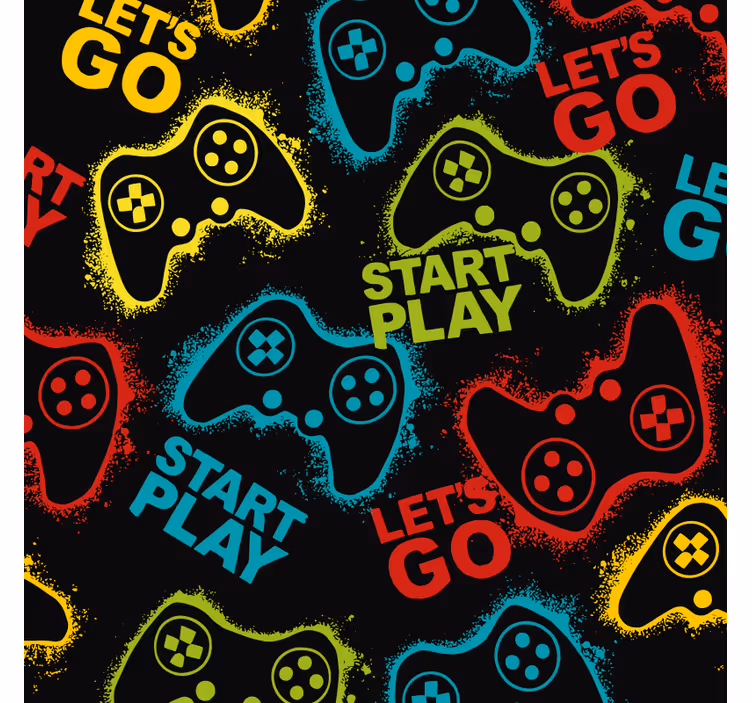 Start play controllers gamer roller blind - TenStickers