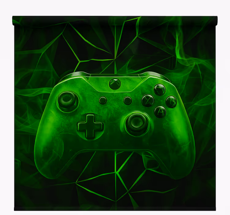 Neon green mist controller  gamer roller blind - TenStickers