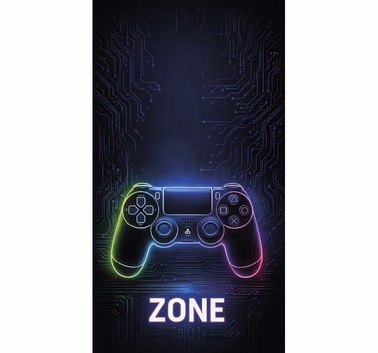 Game console zone  gamer roller blind - TenStickers