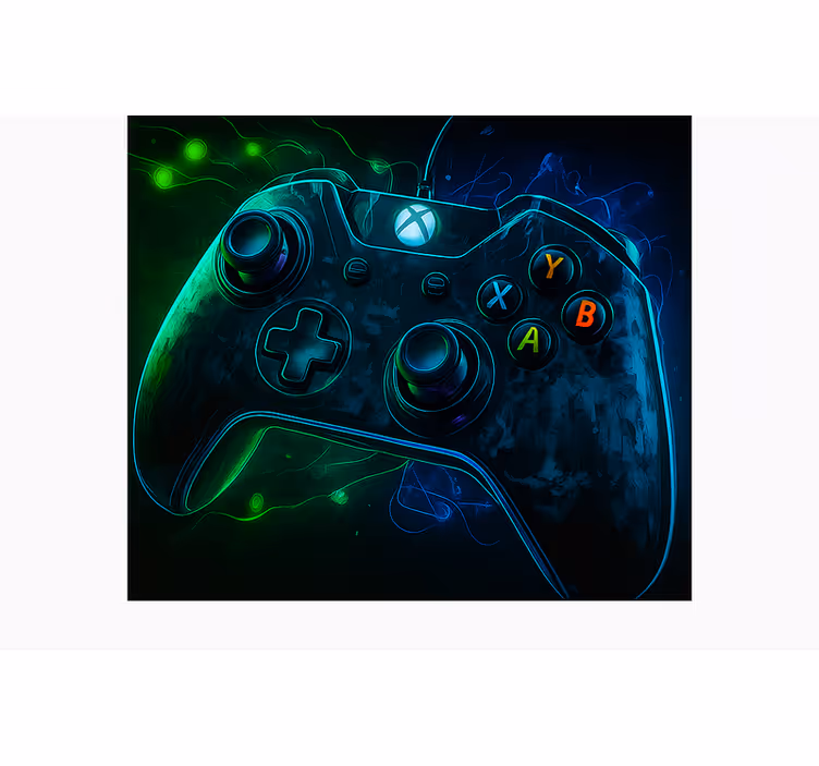 Glowing intergalactic controller  gamer roller blind - TenStickers