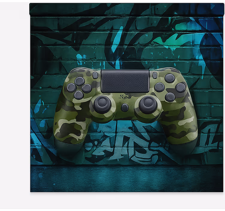 Cammo graffiti game controller gamer roller blind - TenStickers