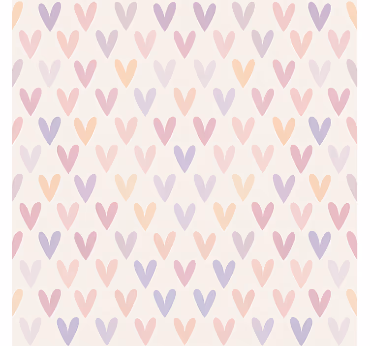 Pastel Heart Pattern teenage blind - TenStickers