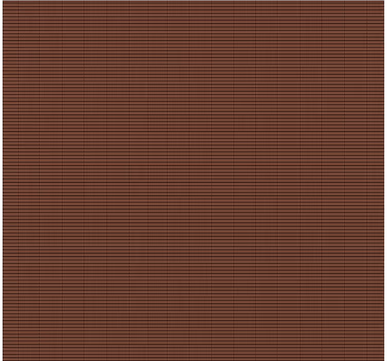 Chocolate brown bamboo effect  dining room blind - TenStickers