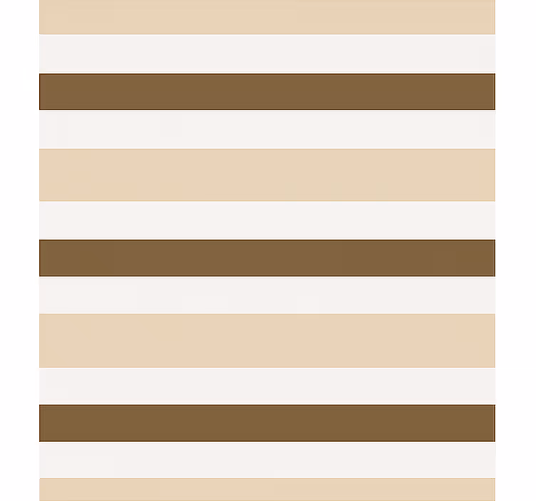 Brown beige stripe pattern  dining room roller blind - TenStickers