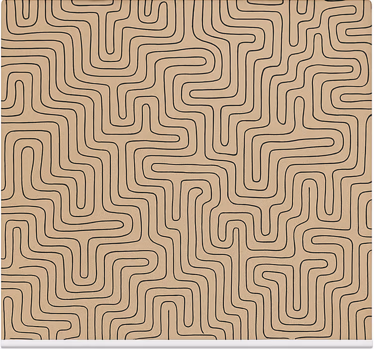 Soothing beige roller blind office - TenStickers