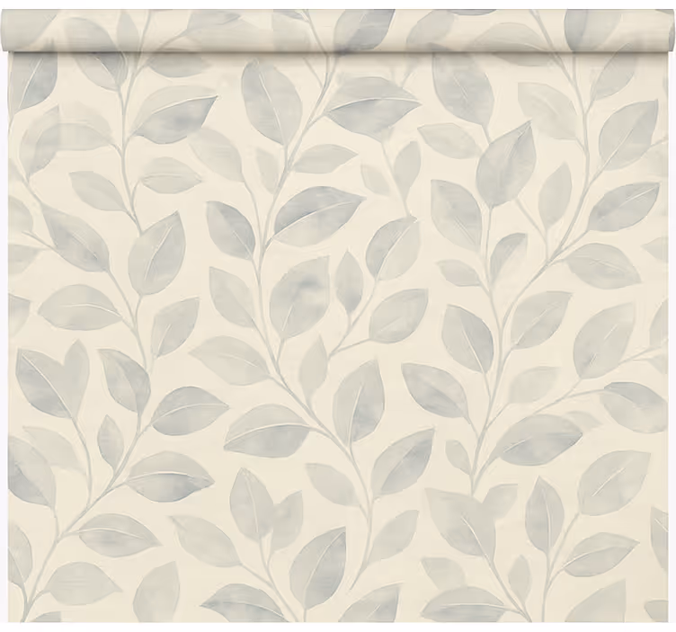 Roller blind office light blue flower design - TenStickers