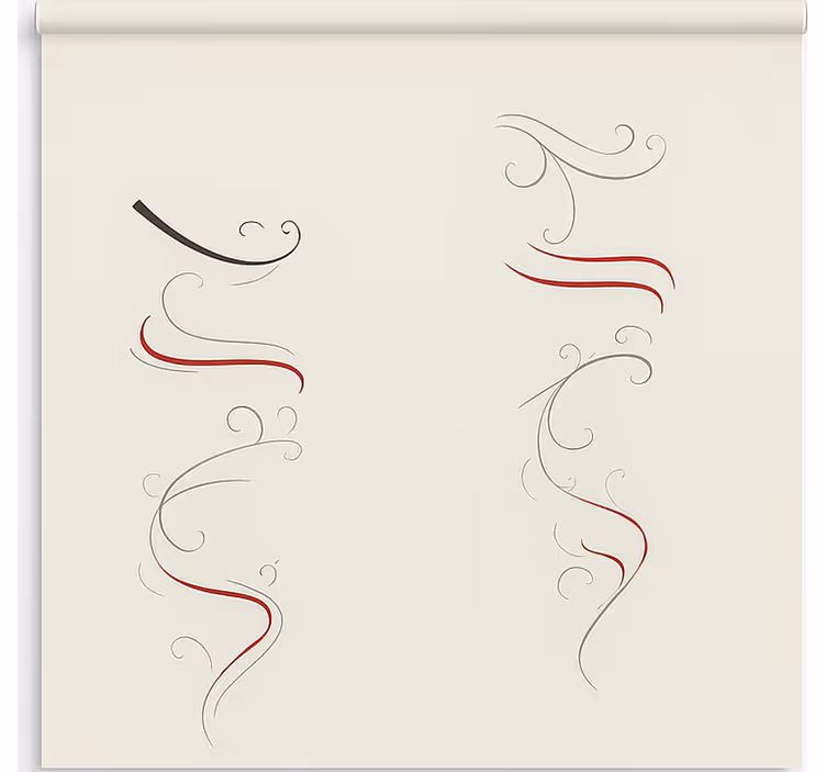 Scandinavian blind abstract floral multicolour spiral - TenStickers