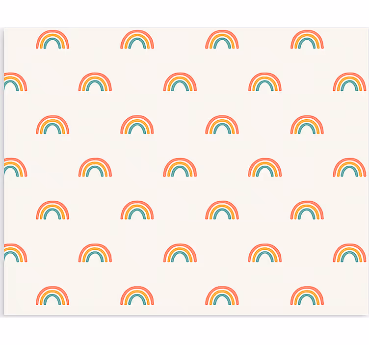 Scandinavian blind colourful cascading rainbows - TenStickers