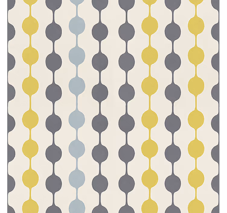 Scandinavian blind with vibrant hanging circles - TenStickers