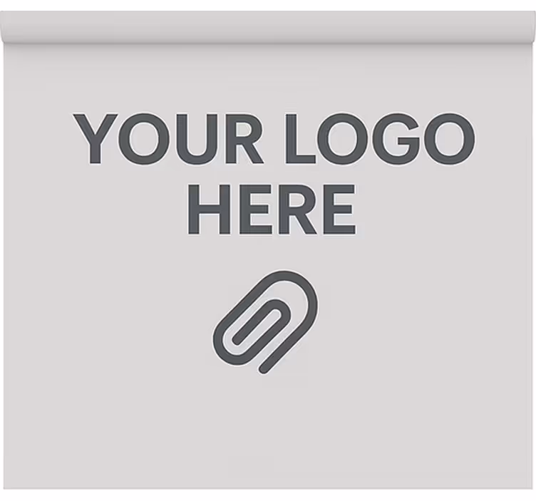 Roller blind office with custom logo - TenStickers