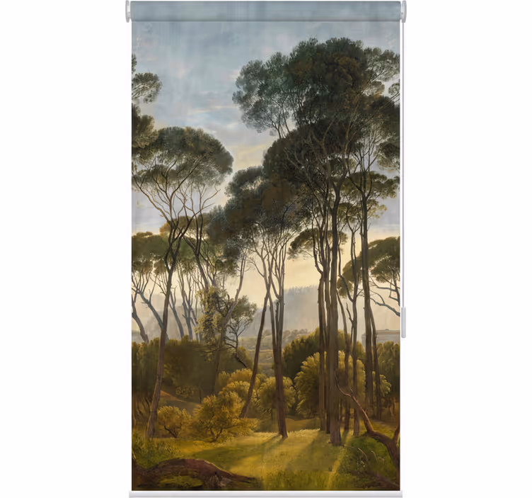Tree blind muted tropical palms - TenStickers