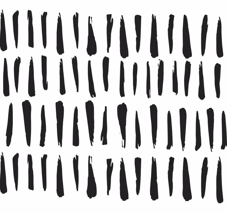 Bathroom blind with elegant black stripes - TenStickers