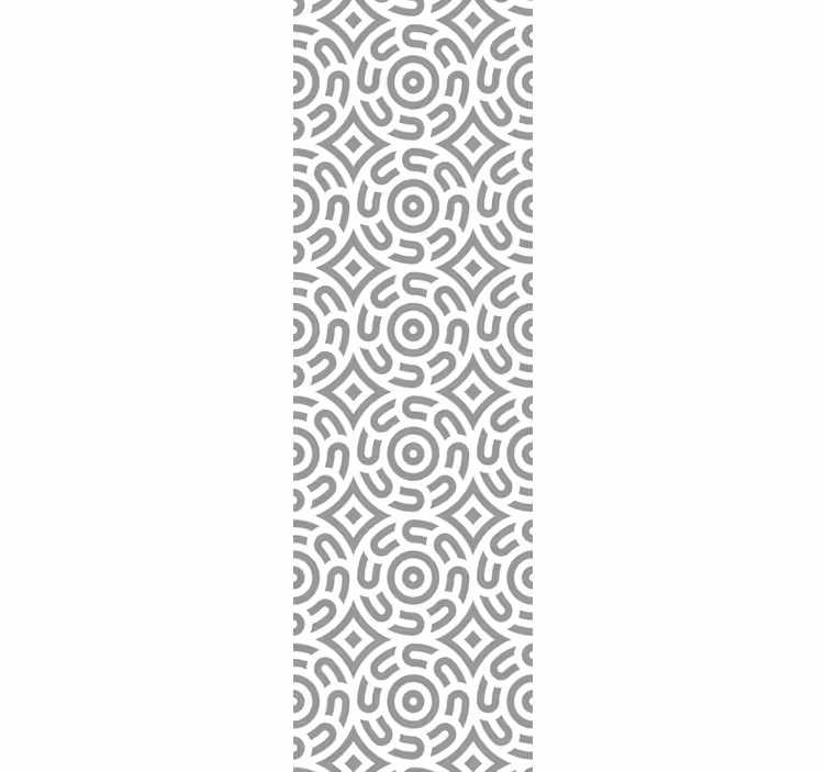 Home office blind with white geometric circles pattern - TenStickers