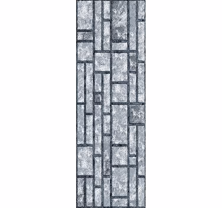Home office blind in gray concrete blocks - TenStickers
