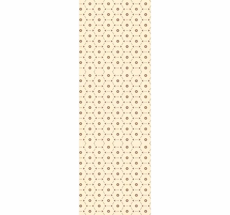 Home office blind in abstract hexagon pattern - TenStickers