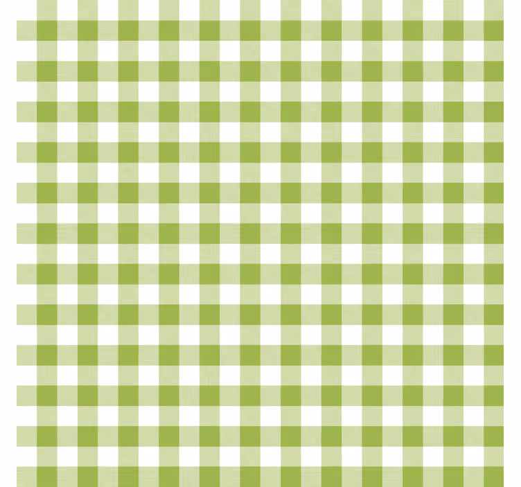 Gingham check pattern dining room roller blind - TenStickers