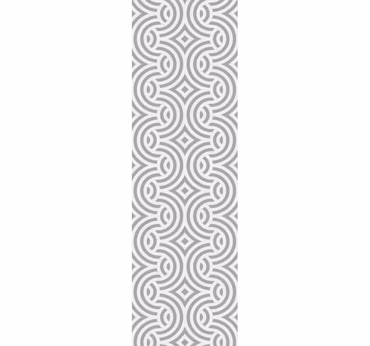Dining room roller blind geometric spiral design - TenStickers