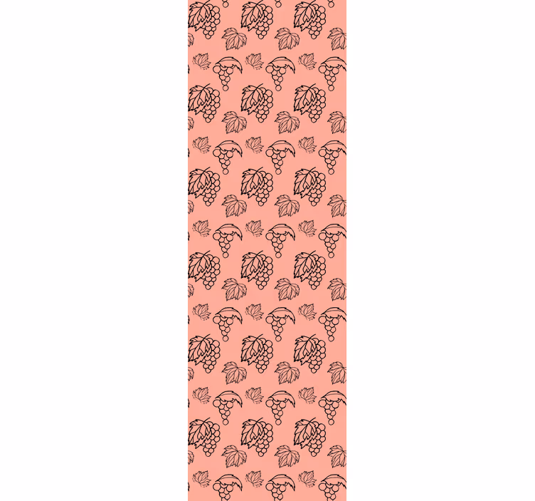 Kitchen roller blind with grapevine design - TenStickers