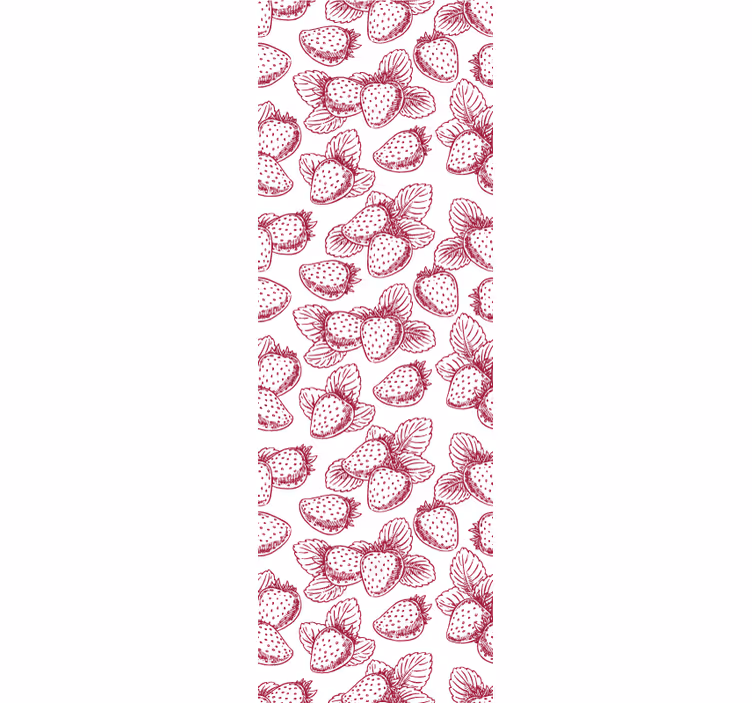 Kitchen roller blind strawberry designs - TenStickers