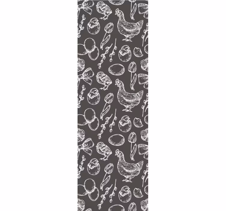 Kitchen roller blind rustic kitchen design - TenStickers