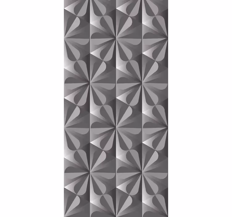 Kitchen roller blind vintage geometric flower design - TenStickers