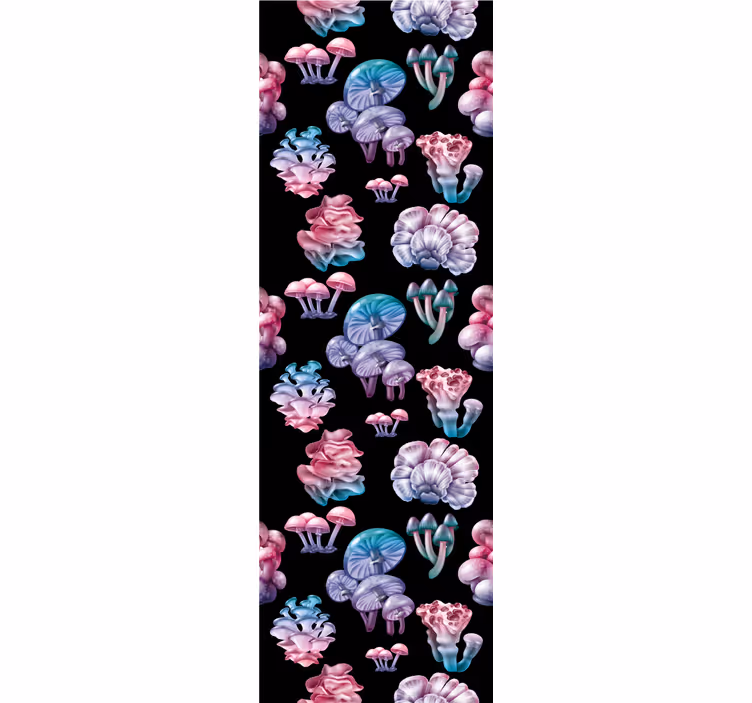 Kitchen roller blind set of magical mushrooms - TenStickers