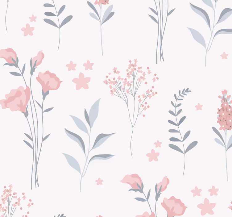 Kitchen roller blind pink blossom flowers - TenStickers