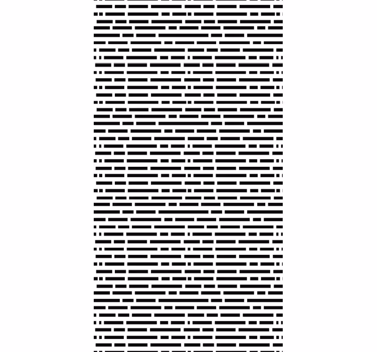 Kitchen roller blind in nordic black and white rectangles - TenStickers