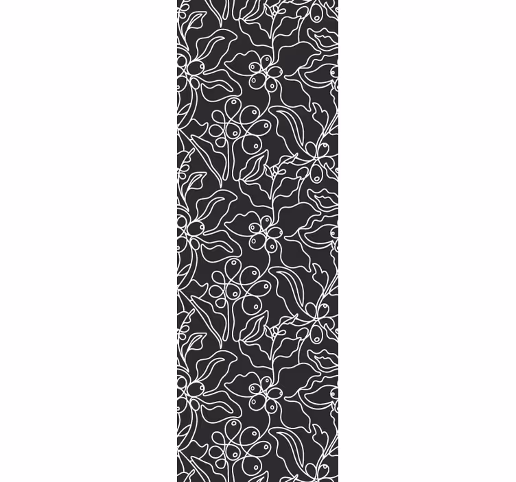 Kitchen roller blind coffee art line elegant design - TenStickers
