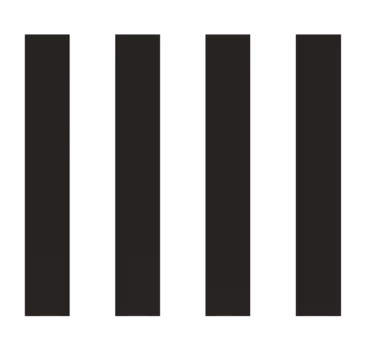 Kitchen roller blind with white and black stripes - TenStickers