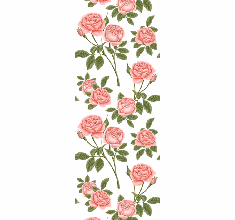 Kitchen roller blind flowerprint roses - TenStickers