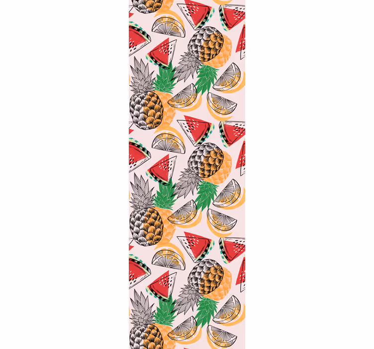 Kitchen roller blind summer print pineapple - TenStickers