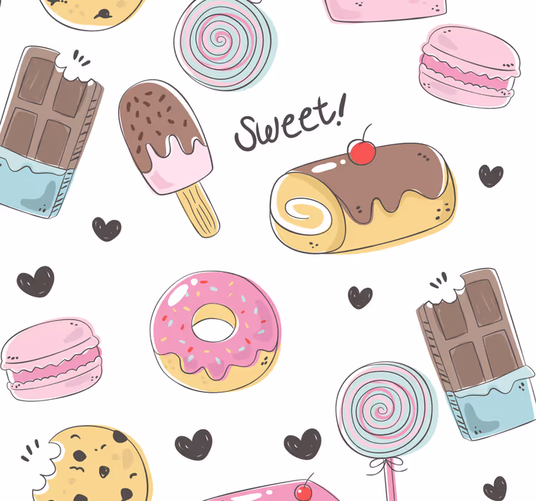Kitchen roller blind for tasty treats - TenStickers