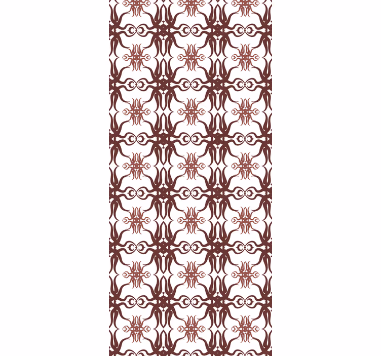 Dining room roller blind original design damask style - TenStickers