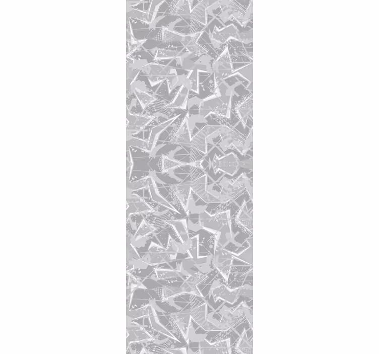 Dining room roller blind gray 80s fine graphics - TenStickers