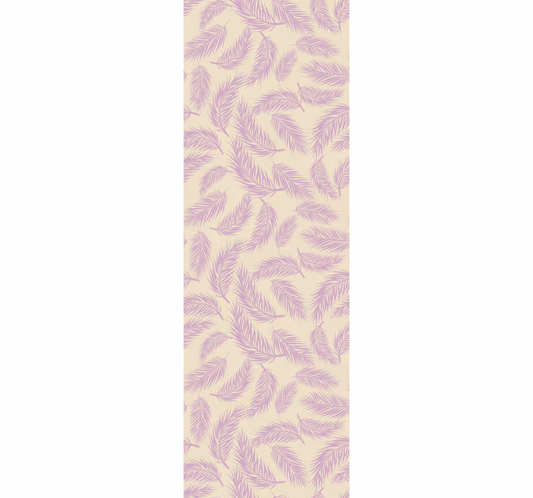 Dining room roller blind in pink and beige tropical print - TenStickers