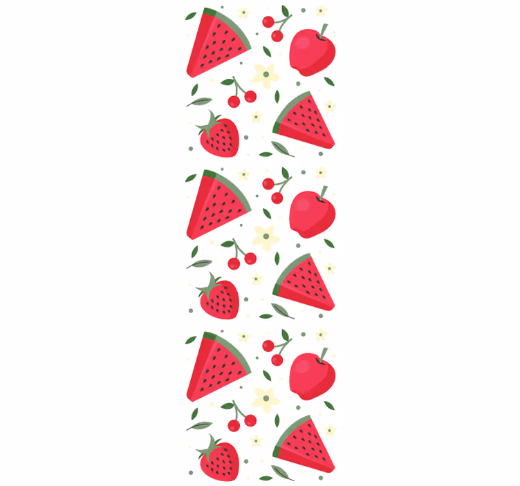 Dining room roller blind with assorted fruit pattern - TenStickers