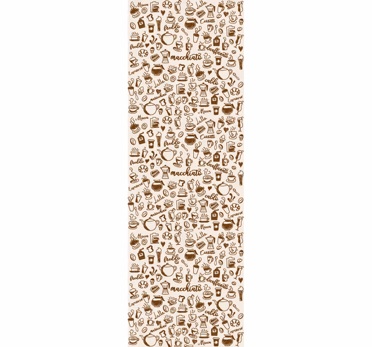 Dining room roller blind italian coffee tradition - TenStickers