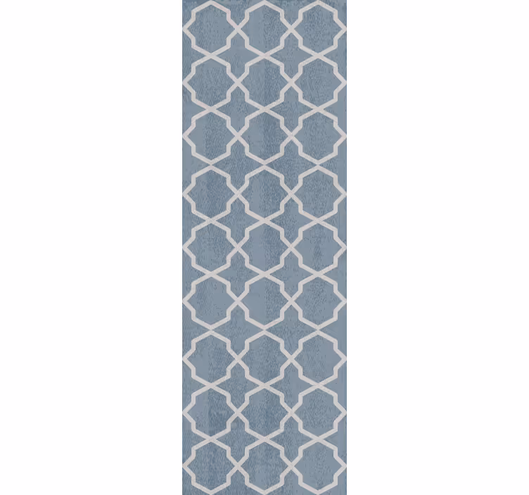 Dining room roller blind gray hamptons pattern - TenStickers