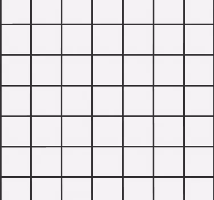 Dining room roller blind uneven checkerboard - TenStickers