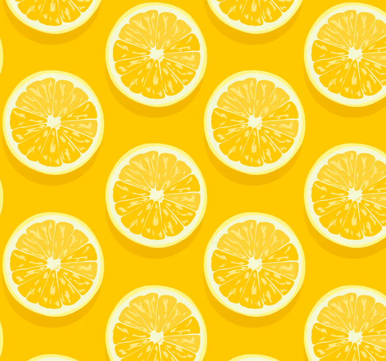 Sliced lemons dining room roller blind - TenStickers