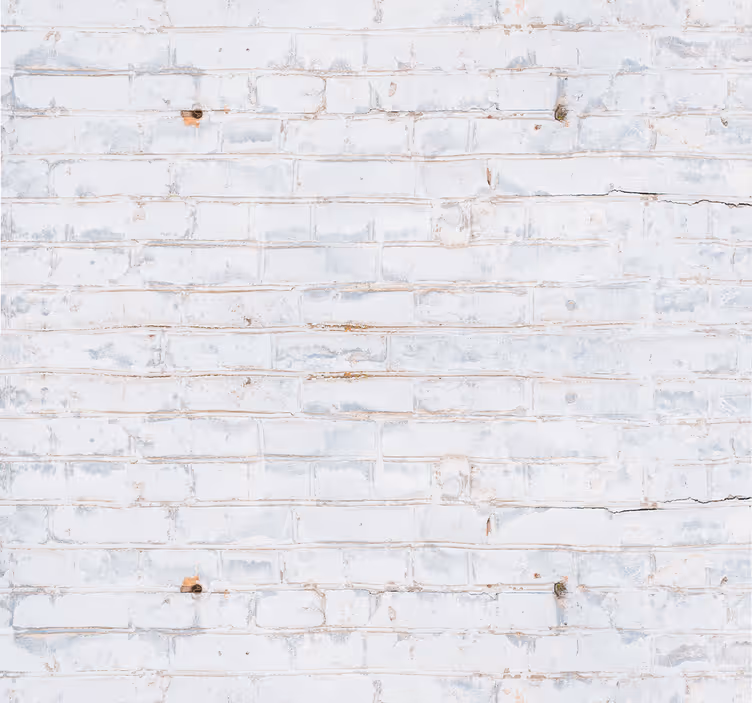 Dining room roller blind in white brick design - TenStickers