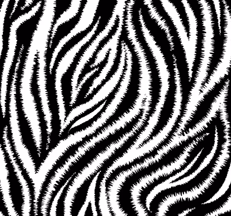 Dining room roller blind in classic zebra pattern - TenStickers