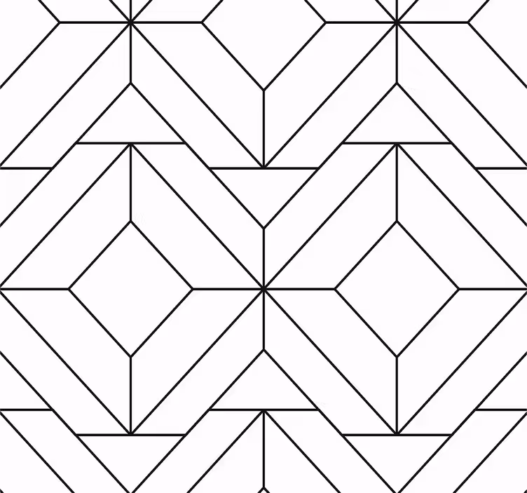 Dining room roller blind with nordic geometric design - TenStickers