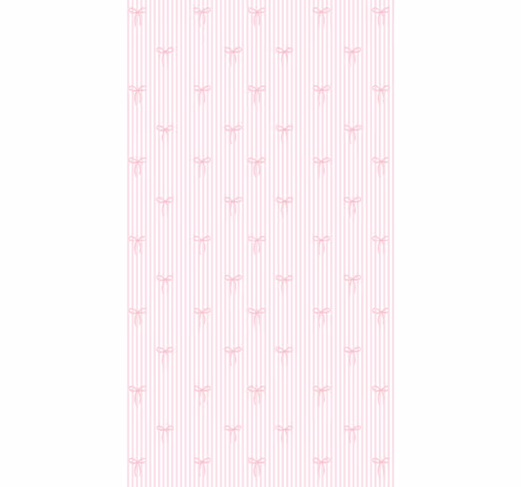 Kids roller blind pink stripes and bows - TenStickers