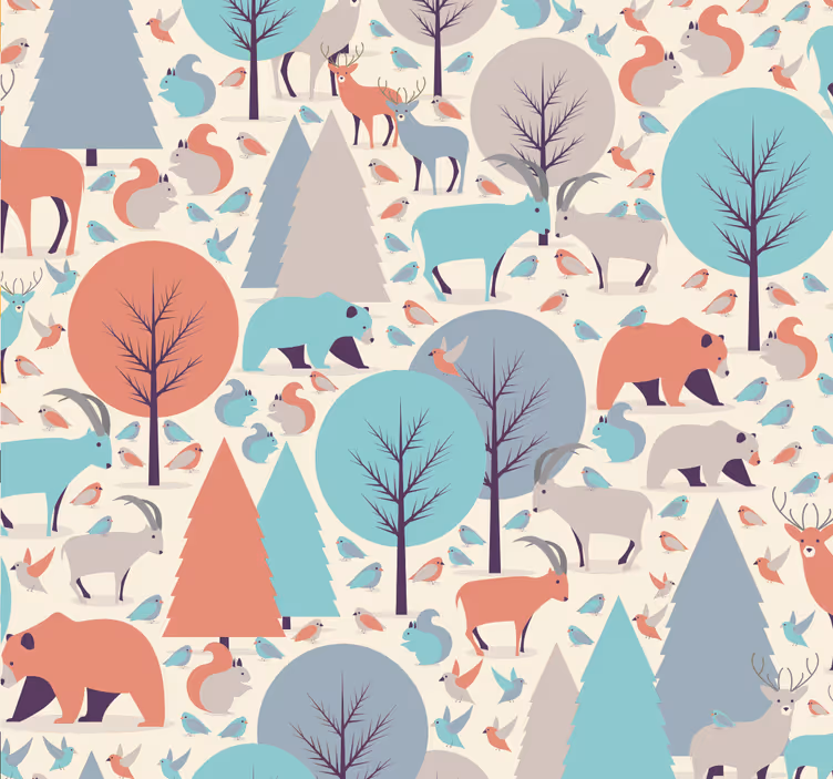 Blind children nordic forest adventure - TenStickers